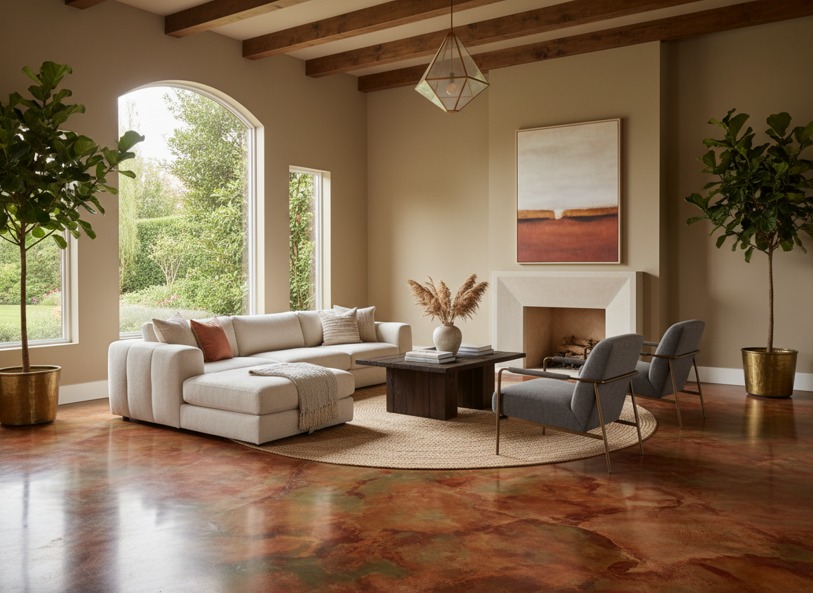 Stained Concrete Floors Service